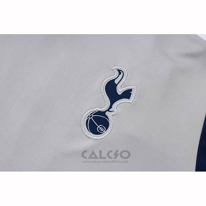 Tuta da Track Tottenham Hotspur Manica Corta 2025-2026 Grigio - Pantaloncini